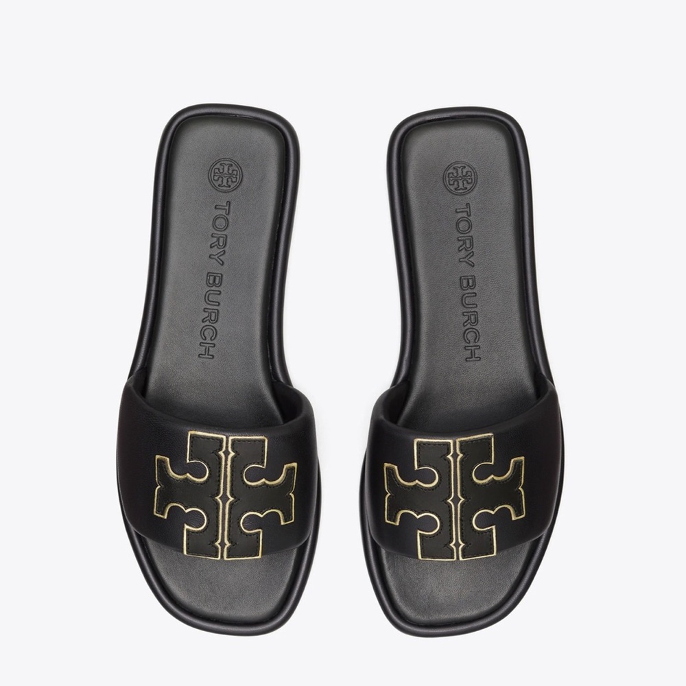 Tory Burch “Double T Sport Slides”- Size 8